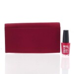 Moderní dámská kožená peněženka, červená matná