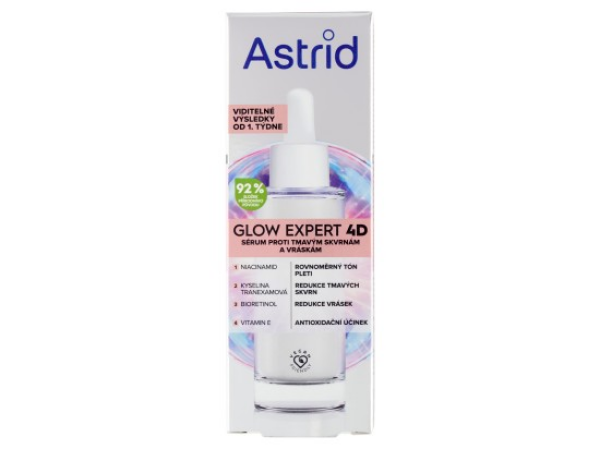 Astrid Glow Expert 4D sérum proti tmavým skvrnám a vráskám 30ml