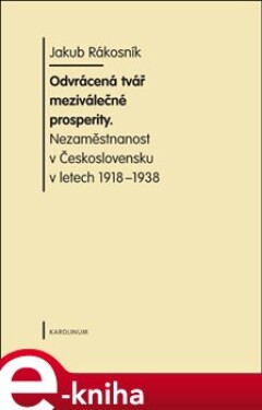 Odvrácená tvář meziválečné prosperity. Nezaměstnanost v Československu v letech 1918-1938 - Jákob Rákosník e-kniha