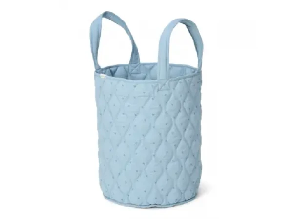 Little Dutch Košík textilní oboustranný extra velký Pure Denim Blue (DE30345035LD)