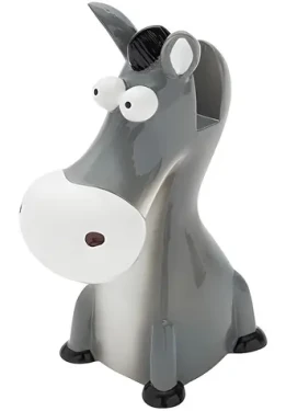 WEDO Stojánek na brýle Oslík / Stojánek na brýle / pryskyřice / antracitová, bílá / 10x7x5,5 cm (20227105)
