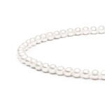 Perlový náhrdelník Stacey - sladkovodní perla, stříbro 925/1000, 40 cm + 3 cm (prodloužení) Bílá
