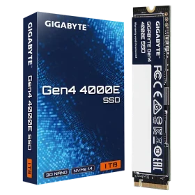 GIGABYTE Gen4 4000E SSD 1TB / M.2 2280 Gen 4 / R: 4000 MBps / W: 3900 MBps / MTBF: 1.5mh / 3y (G440E1TB)