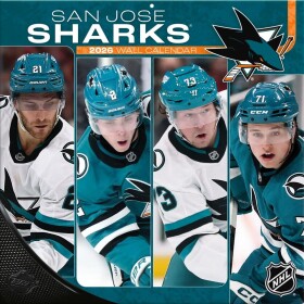 JF Turner Kalendář San Jose Sharks NHL 2026 Wall Calendar