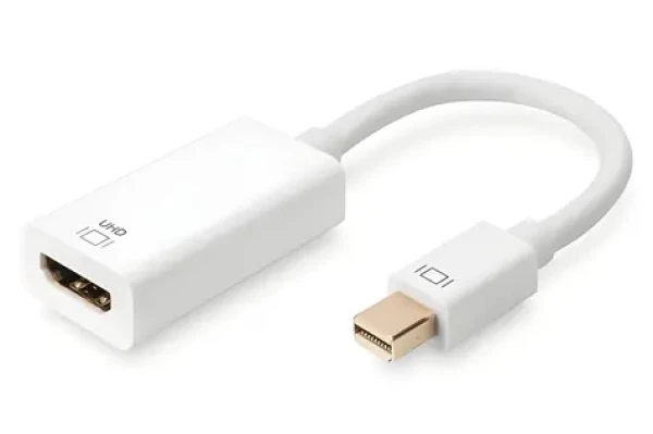 Digitus mini DisplayPort - HDMI bílá / Redukce / aktivní / 4K 60Hz / HDCP 2.2 / 0,2 m (AK-340416-002-W)