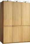 Massivo.cz Šatní skříň Atena-světlá 3d bez zrcadla, dub