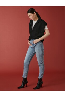 Koton Džíny s vysokým pasem a řetízkem - Mom Jeans