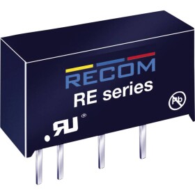 RECOM RE-0512S DC/DC měnič napětí do DPS 5 V/DC 12 V/DC 83 mA 1 W Počet výstupů: 1 x Obsah 1 ks