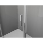 MEXEN/S - Exo sprchový kout dveře křídlové 140 x 100, transparent, chrom 819-140-100-01-00