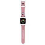 Hello Kitty Liquid Silicone Kitty Head Logo Řemínek pro Apple Watch 38/40mm růžová (57983116944)