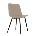 Jídelní židle, béžová, sametová látka, DCL-X7015 CAP2