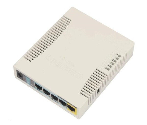 MikroTik RouterBOARD RB951Ui-2HnD, 600MHz CPU, 128MB RAM, 5x LAN, integr. 2.4GHz Wi-Fi, vč. L4 licence EDF_1015333