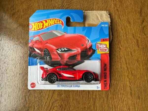 HOT WHEELS 8/10 THEN AND NOW 2020 TOYOTA GR SUPRA ČERVENÁ