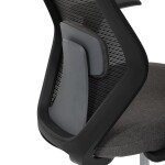 Židle kancelářská, látka černá, houpací mechanismus, kolečka pro tvrdé povrchy