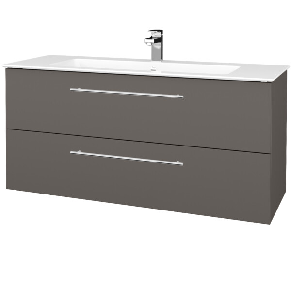 Dřevojas - Umyvadlová skříňka GIO SZZ2 120 - N06 Lava / Úchytka T02 / N06 Lava 406134B