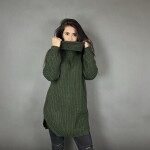 HOSH Pletený jednobarevný rolák CLAIRE Barva: Tyrkysová