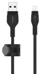 Belkin BOOST CHARGE kabel silikonový USB-A na Lightning černá / 3m (CAA010bt3MBK)