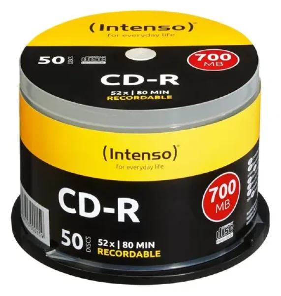Intenso CD-R 700MB 52x / CD-R disk / Spindl 50 ks (1001125)