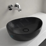 VILLEROY & BOCH - Antao Umyvadlo na desku, 40x51 cm, CeramicPlus, Pure Black 4A7351R7