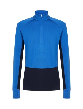 ICEBREAKER Mens Merino 260 ZoneKnit LS Half Zip, Midnight Navy/Lazurite/Cb (vzorek) velikost: M