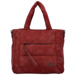 Trendy dámská koženková kabelka do ruky Pelagie, vínová