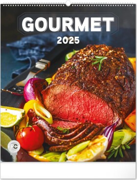 NOTIQUE Nástěnný kalendář Gourmet 2025, 48 x 56 cm