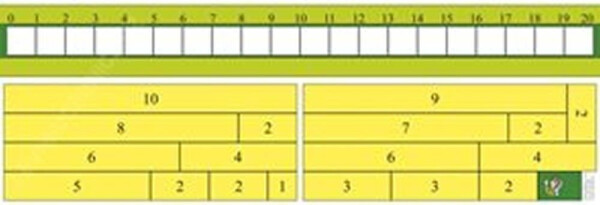 Papírové dopočítadlo 0-20