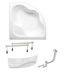 Rohová vana Laguna Samanta Plus 140x140 cm akrylát levá i pravá SIKOSM1400APNP SIKOSM1400APNP