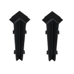 Rohová spojka vnitřní Hi-Line 90 černá - 2 ks