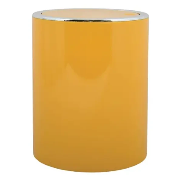 MSV KAMAKA výklopný odpadkový koš 6 L žlutý / plast (3700703980124)