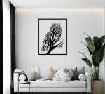 Strom života sova dekorace na zeď Rozměr (cm): 38 x 29, Dekor: Černá