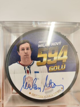 STŘÍDA SPORT Puk Milan Nový 594 Golů Limitovaná Edice x/549