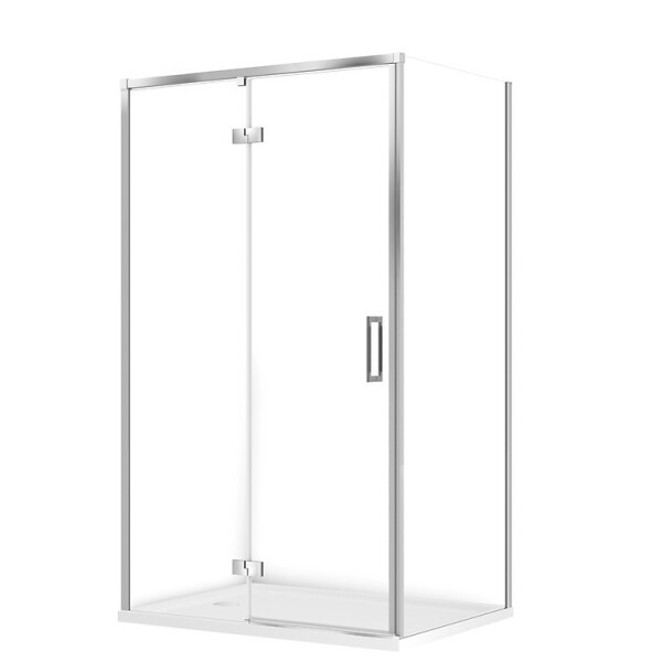 CERSANIT - SET C132 Sprchový kout Larga, levý, 120x90x195, chrom + vanička Tako S601-333