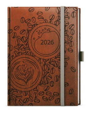 Denní diář 2026 Adam Vivella B6 Káva