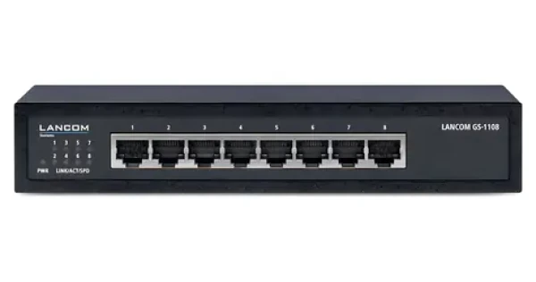 Lancom GS-1108 / Switch / 8-port / Gigabit Ethernet / Unmanaged (61457)