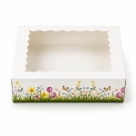 Cake star Krabice s okénkem Spring laminovaná 15 × 15 × 5 cm