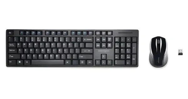 Kensington Pro Fit černá / Set bezdrátové klávesnice a myši / DE / 2.4 GHz / USB (K75230DE)
