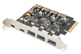 Digitus DS-30222 / PCIe řadič / 2x USB-C / 3x USB A / USB 3.2 Gen 2 (DS-30222)