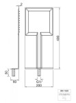 STEINBERG - 390 Hlavová sprcha slim, 43x20 cm, nerezová ocel 390 1620