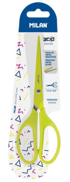 Nůžky MILAN Acid 17cm - zelené