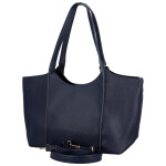 Moderní dámská koženková kabelka na rameno Olga, tmavě modrá