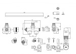 INVENA - Termostatická sada ventilů, typ DUOPLEX, pro středové připojení, barva: černá CZ-87-C15-A