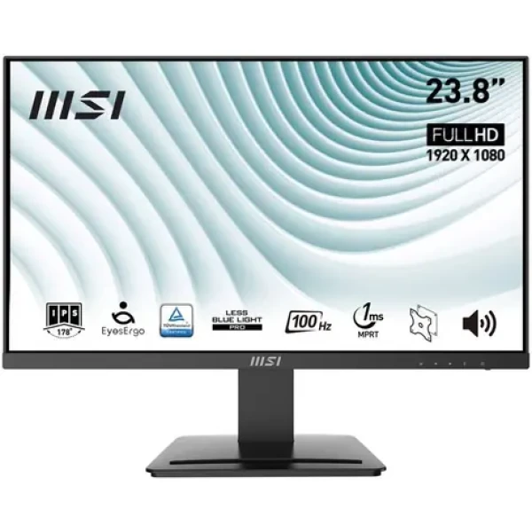 23.8" MSI PRO MP243X černá / LED / 1920 x 1080 / IPS / 16:9 / 4ms / 1000:1 / HDMI+DP / VESA (PRO MP243X)