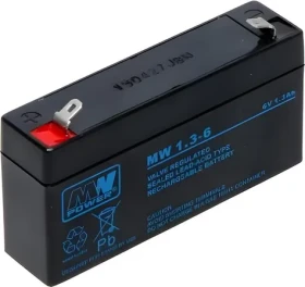 NoName Olověný akumulátor 6V/1.3AH-MW / Baterie / 6 V / 1,3 Ah (6V/1.3AH-MW)