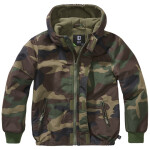 Brandit Bunda dětská Kids Frontzip Windbreaker woodland 146/152