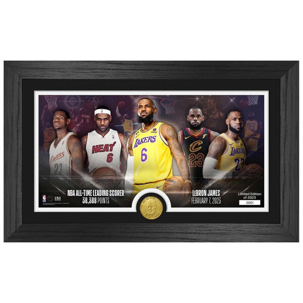 Obraz NBA NBA LeBron James Leading Scorer Through the Years Bronze Coin