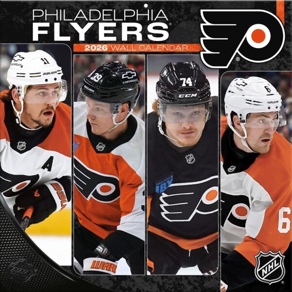JF Turner Kalendář Philadelphia Flyers NHL 2026 Wall Calendar