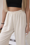 Kalhoty se širokými nohavicemi béžový UNI