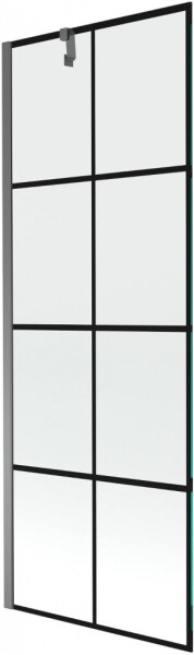 MEXEN/S - Next vanová zástěna FIX 70 x 150, černá vzor, grafit metal 895-070-000-00-77-95