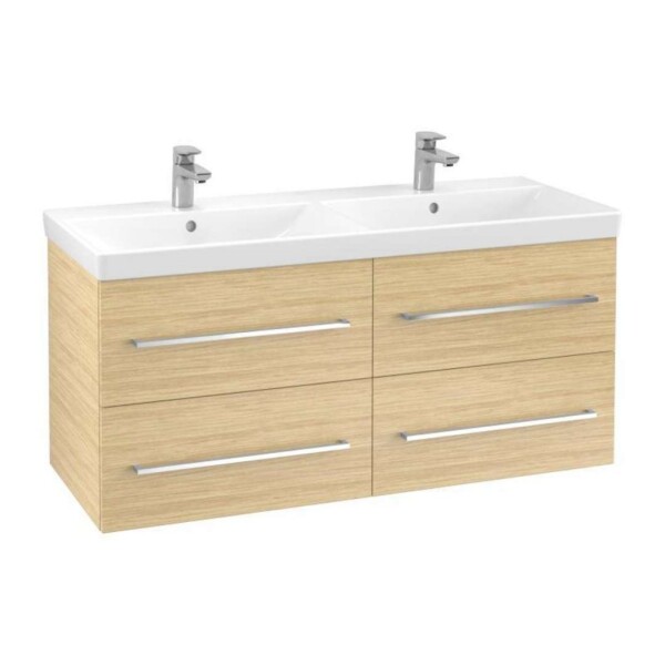 VILLEROY & BOCH - Avento Umyvadlová skříňka, 118x51x45 cm, 4 zásuvky, Nordic Oak A89300VJ